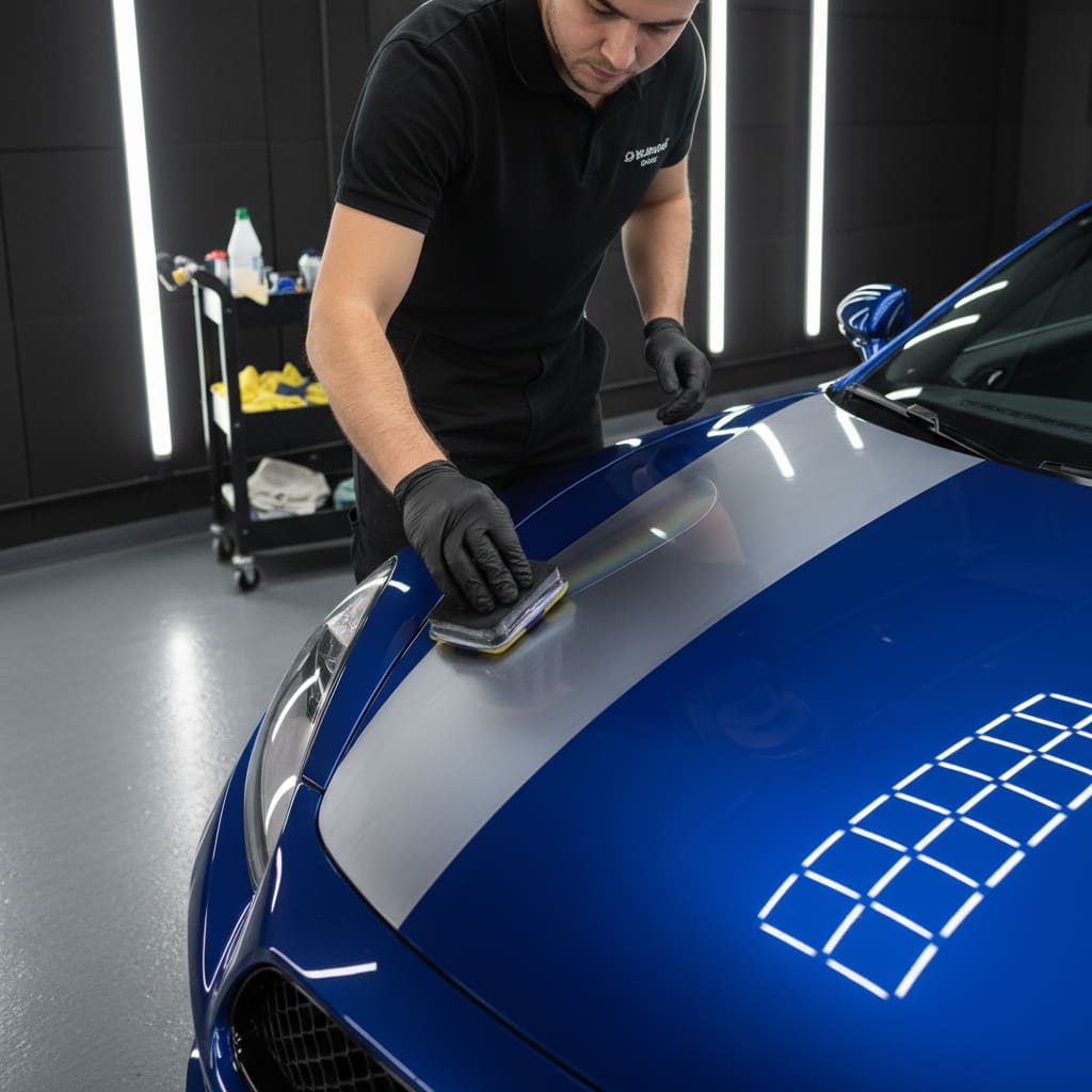 Ceramic coating application